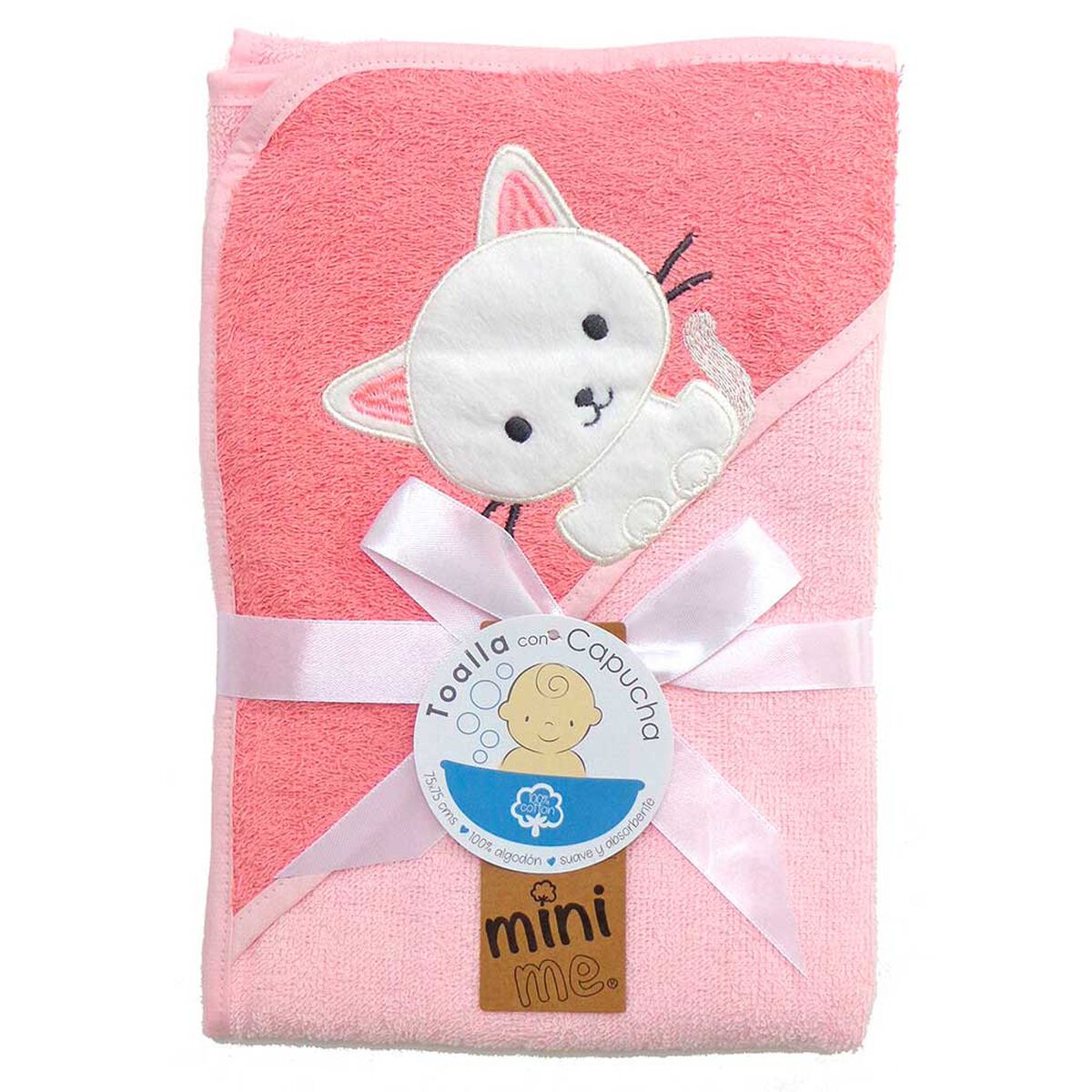 Toalla Mini Me 100% algodón Gatita