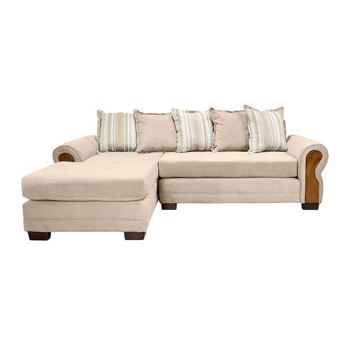Sofá Seccional Living Factory Arizona 4 Cuerpos Beige