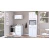 Combo Mueble Superior + Mueble Microondas + Mueble Inferior TuHome Manchester Blanco