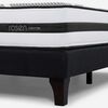 Cama Europea Rosen Base Dividida 2 Plazas Driven + Respaldo + 2 Veladores Issey