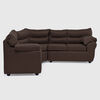 Seccional Muebles MPR Array&aacute;n 2-1-2 Cuerpos Tela Chocolate
