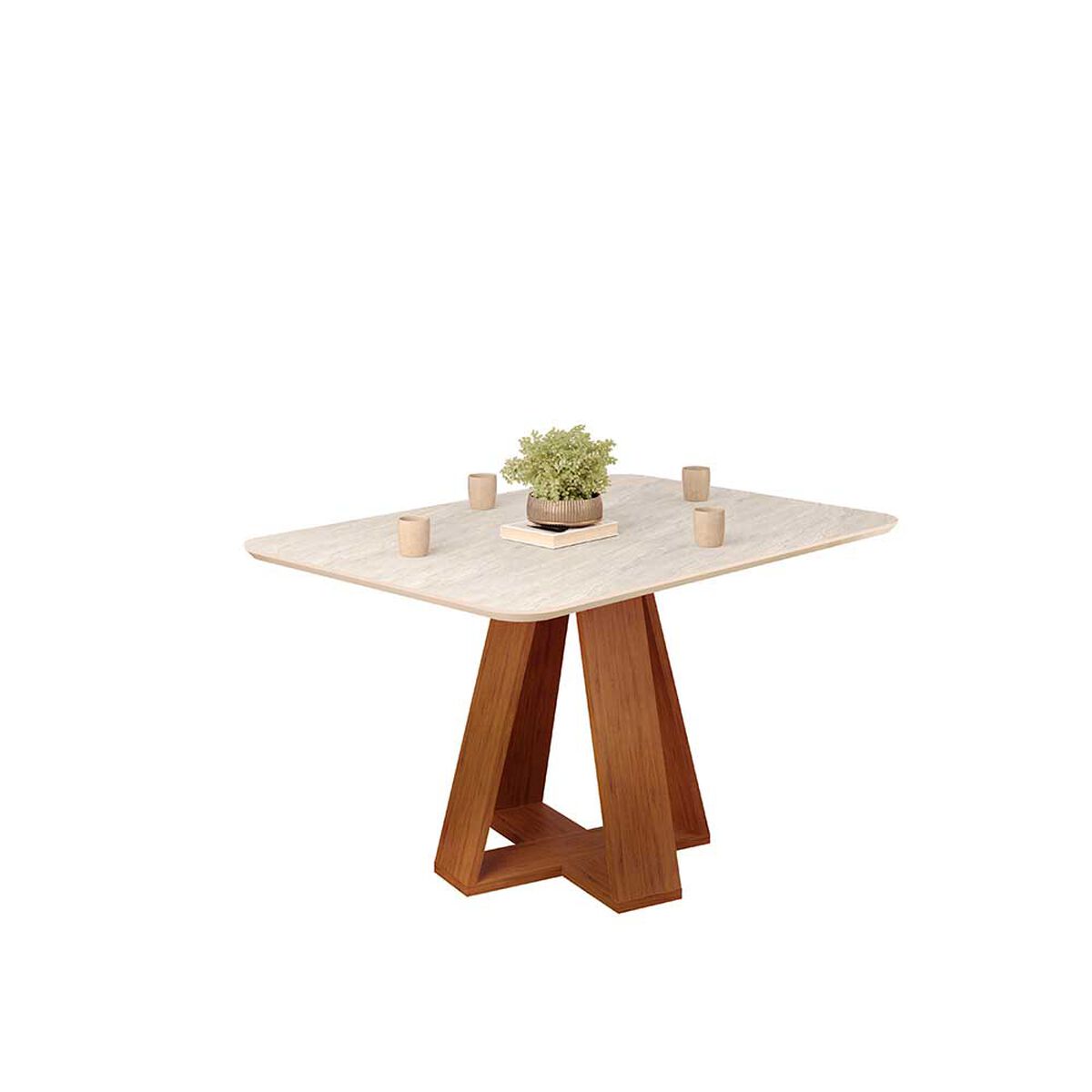 Juego de Comedor Vekkahome Celeste 4 Sillas Cafe