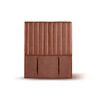 Respaldo Latam Home 1,5 Plazas Sorrento Cuero Tabaco