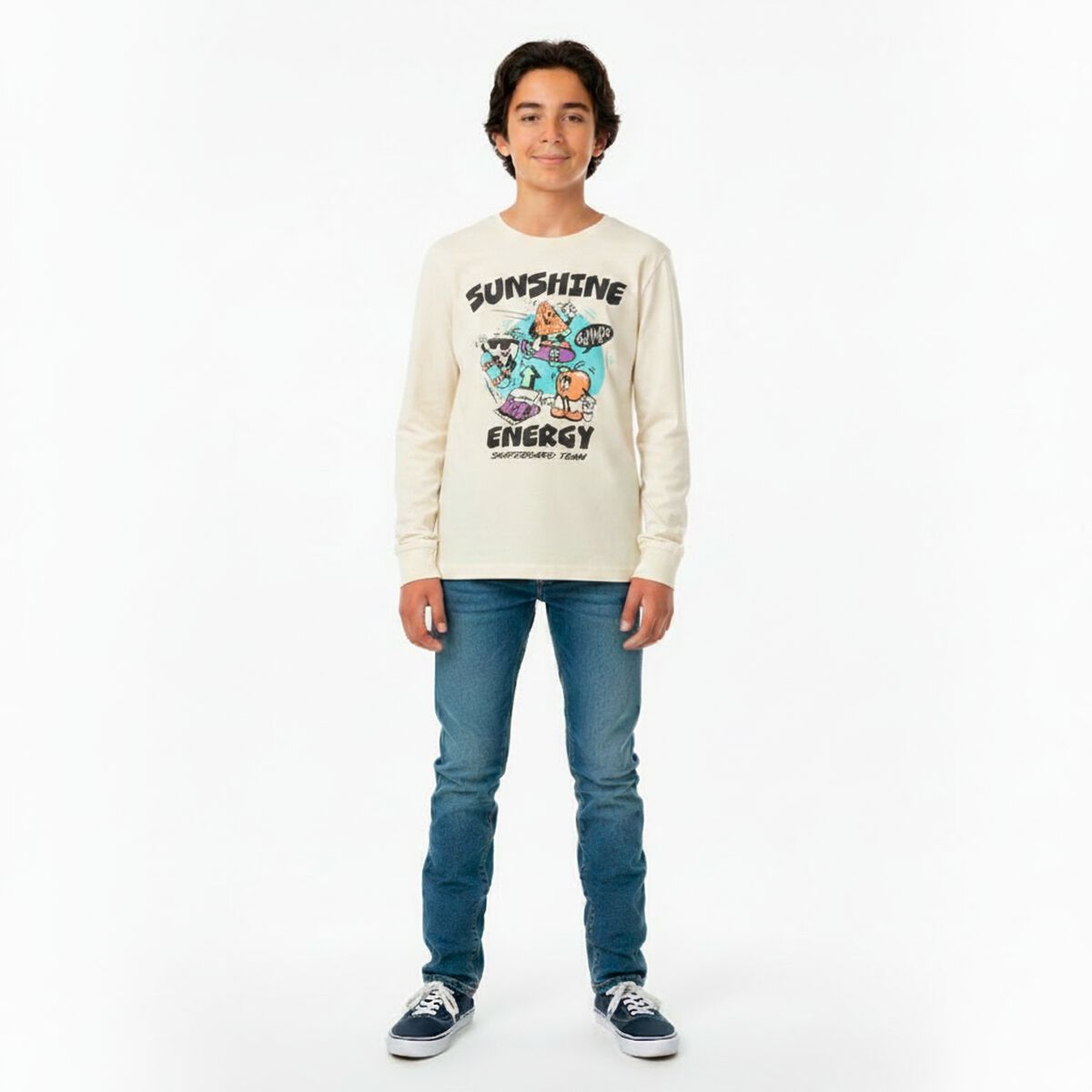 Polera Manga Larga Algod&oacute;n Ni&ntilde;o Chess