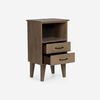 Cama Europea Rosen 1,5 Plazas Art 4 + Respaldo + Velador Sicilia