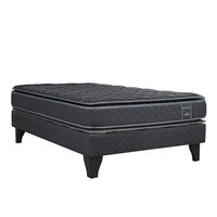 Cama Europea Celta 1,5 Plazas Black Elite