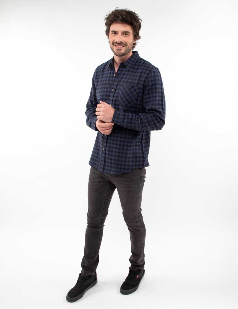 Camisa Tartán Manga Larga Hombre Portman Club