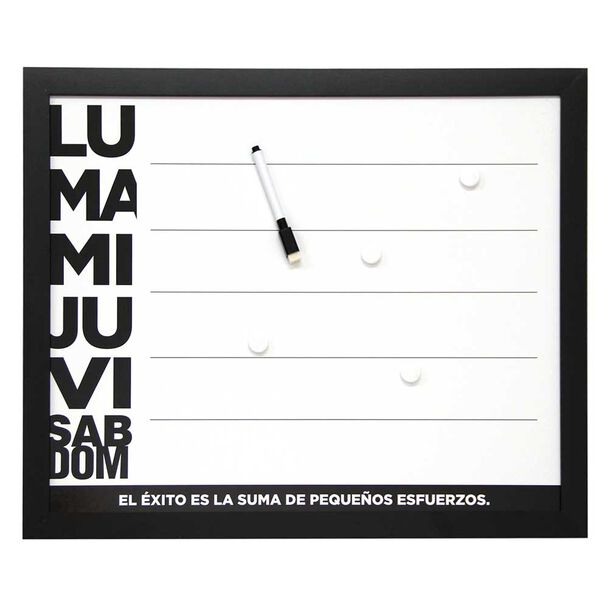 Pizarra Plástico Vgo Work 40 x 50 cm Negro