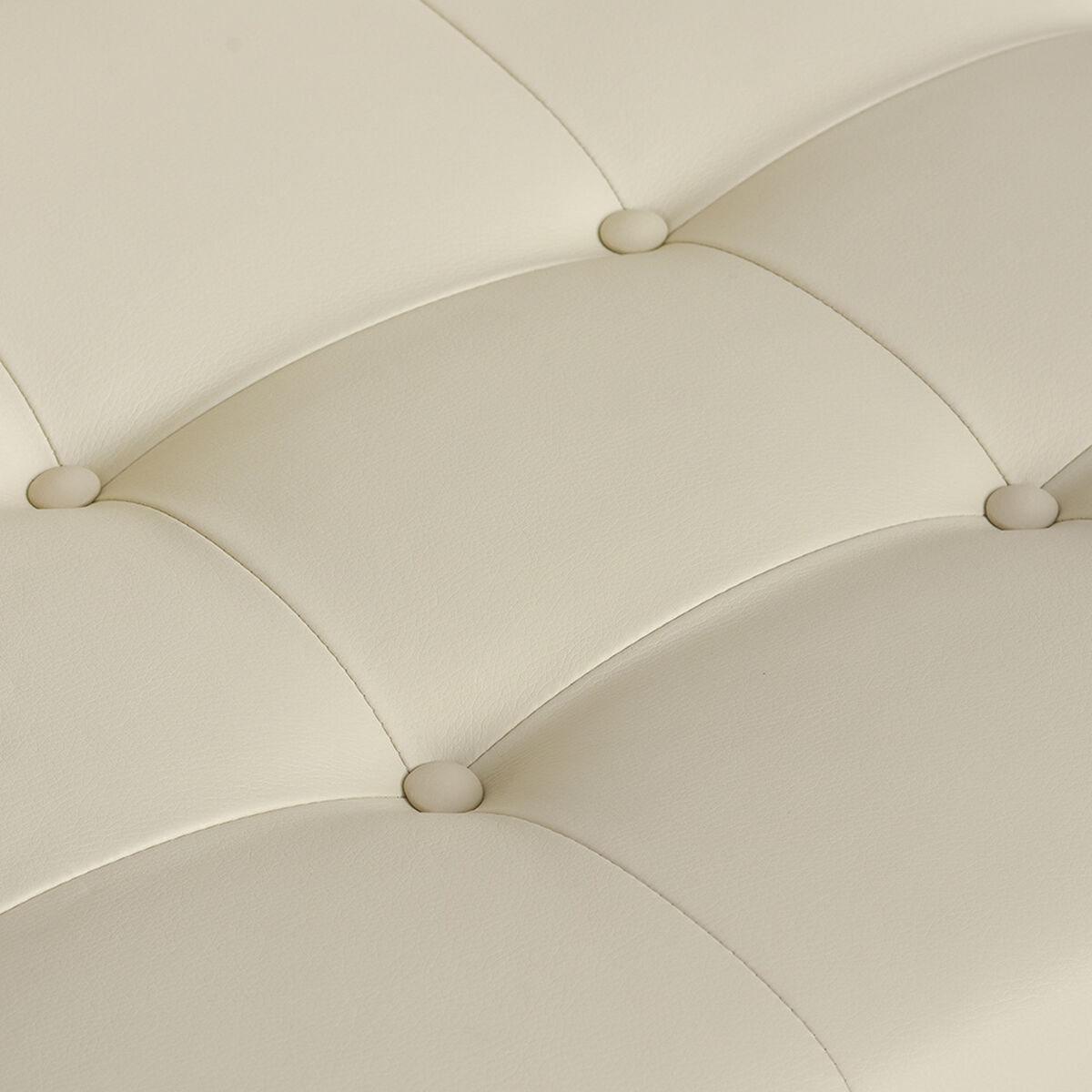 Sofá PU Bodevir Retro 3 Cuerpos Beige