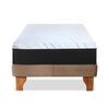 Cama Europea Latam Home 1,5 Plazas Zen Top Foam Soft Velvet Beige