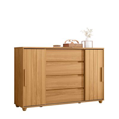 Cómoda Vekkahome Evidenza 4 Cajones Café