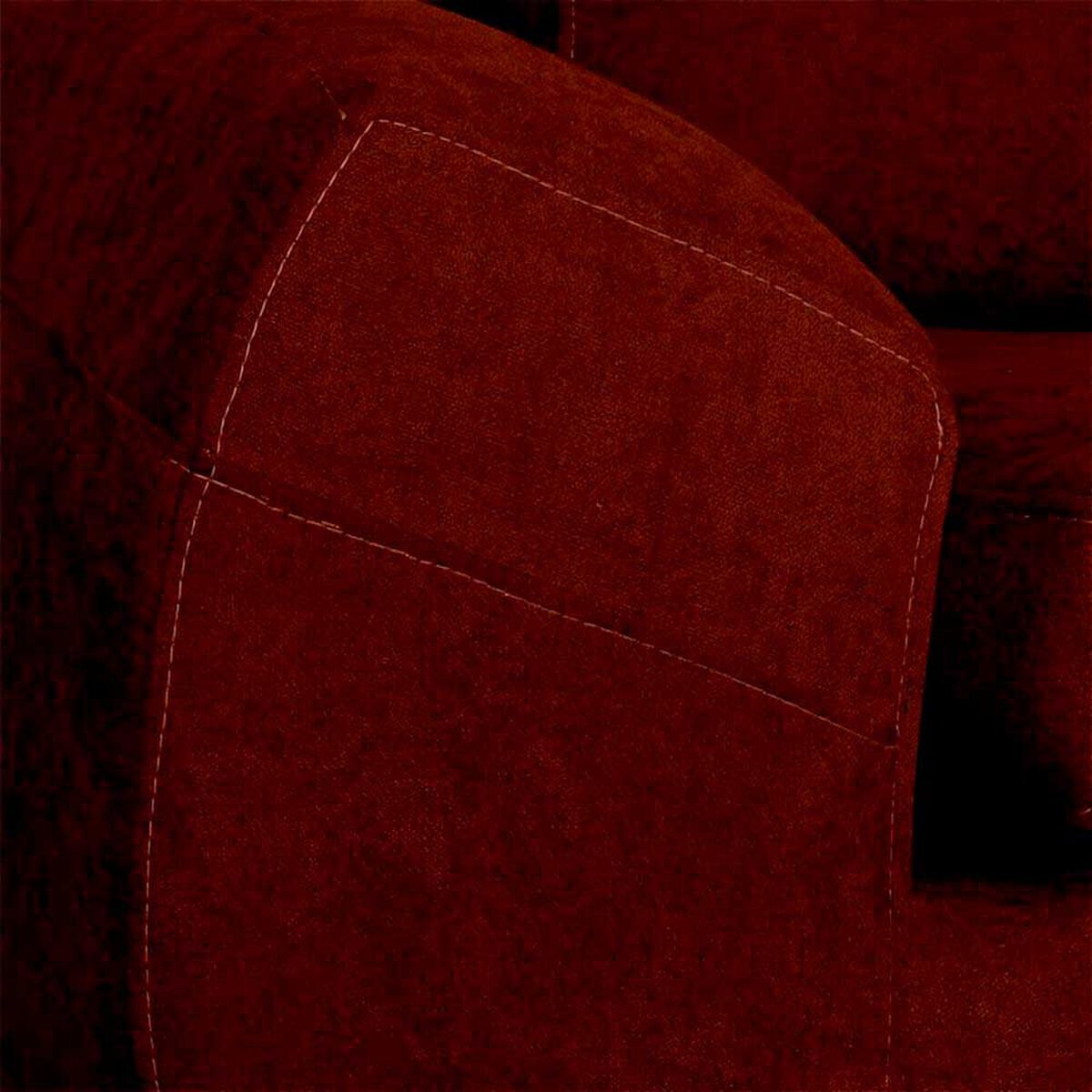 Seccional Izquierdo Elegant Houston Cheise Tela 5 Cuerpos Caf&eacute;