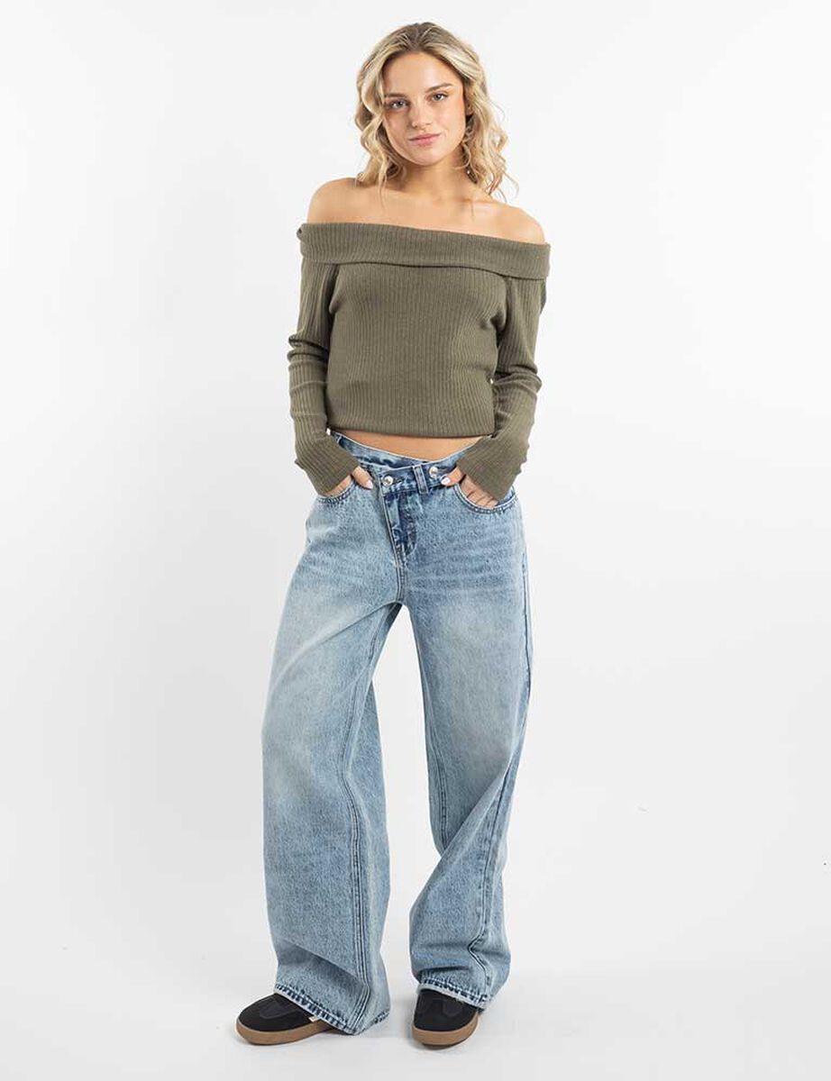 Jeans Wide Leg Mujer Icono