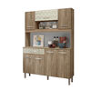 Mueble de Cocina Vekkahome Boom 7 Puertas 1 Cajón Café