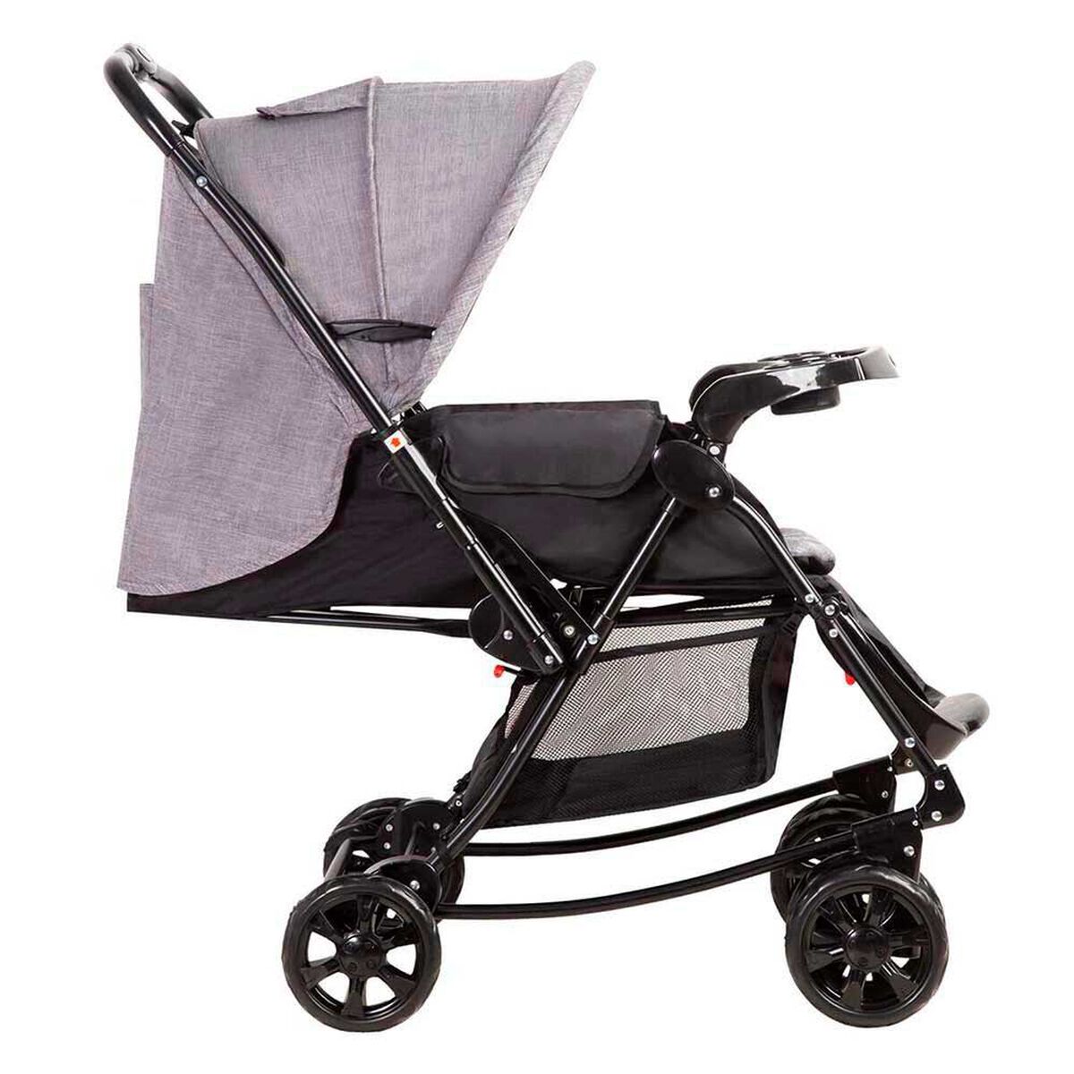 Coche Paseo Bebe Cuna Balancin SX Gris Melange Bebesit