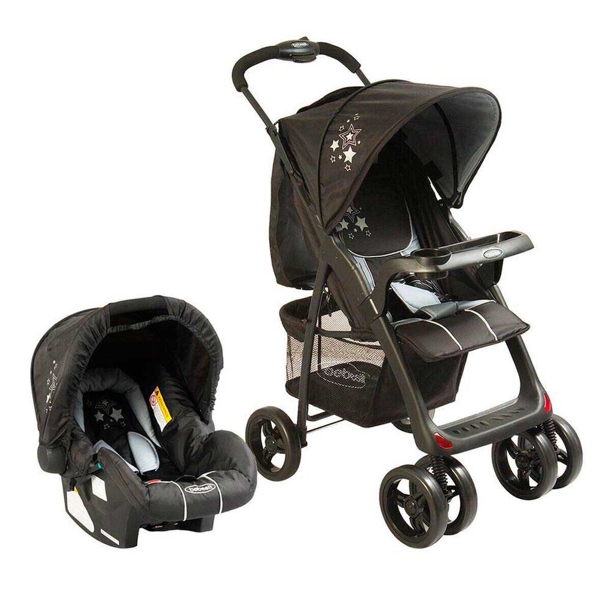 Coche Travel System Bebesit Jazz 5216 Negro