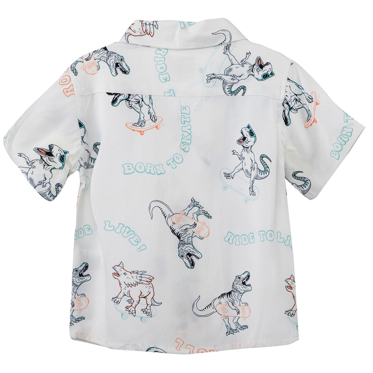 Camisa Manga Corta Estampada de Algod&oacute;n Chess Baby