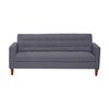 Futón Latam Home Genova Lino 3 Cuerpos Gris Oscuro