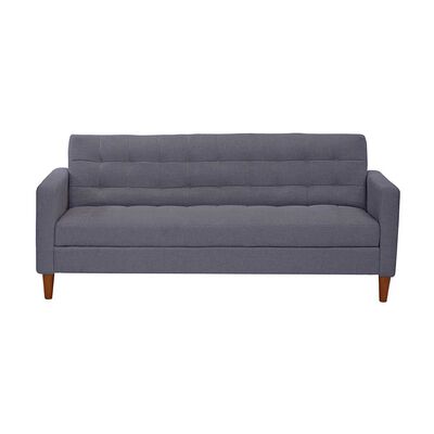 Futón Latam Home Genova Lino 3 Cuerpos Gris Oscuro
