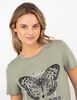 Polera Con Estampado Manga Corta Mujer Icono