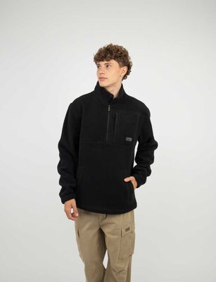 Imagen 1 del producto Polerón Polar Hombre Cutback Black, Verde-Osc, White