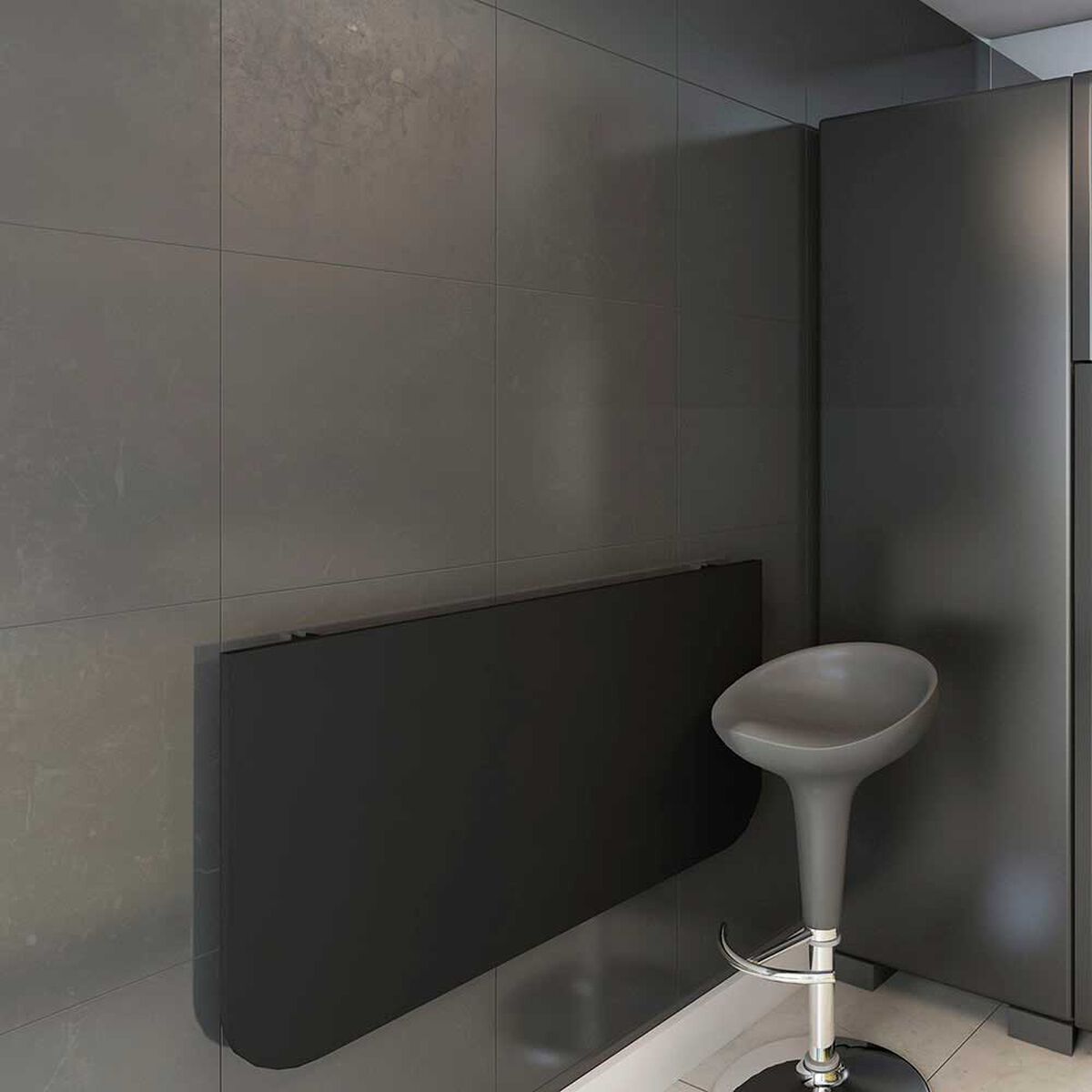 Escritorio Plegable de Pared Vekkahome Negro