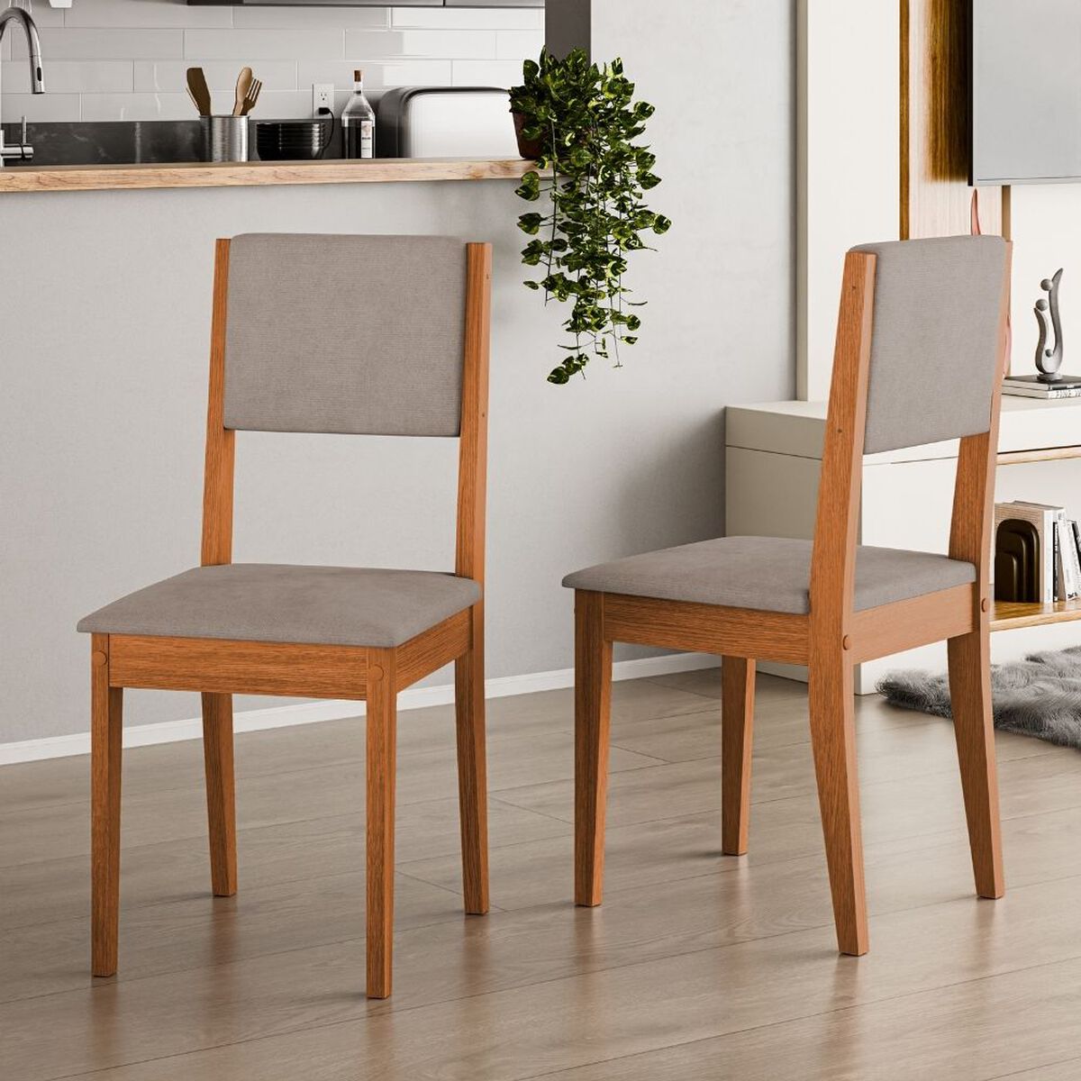 Juego de Comedor Cuadrado Exit Trento 4 Sillas Blanco