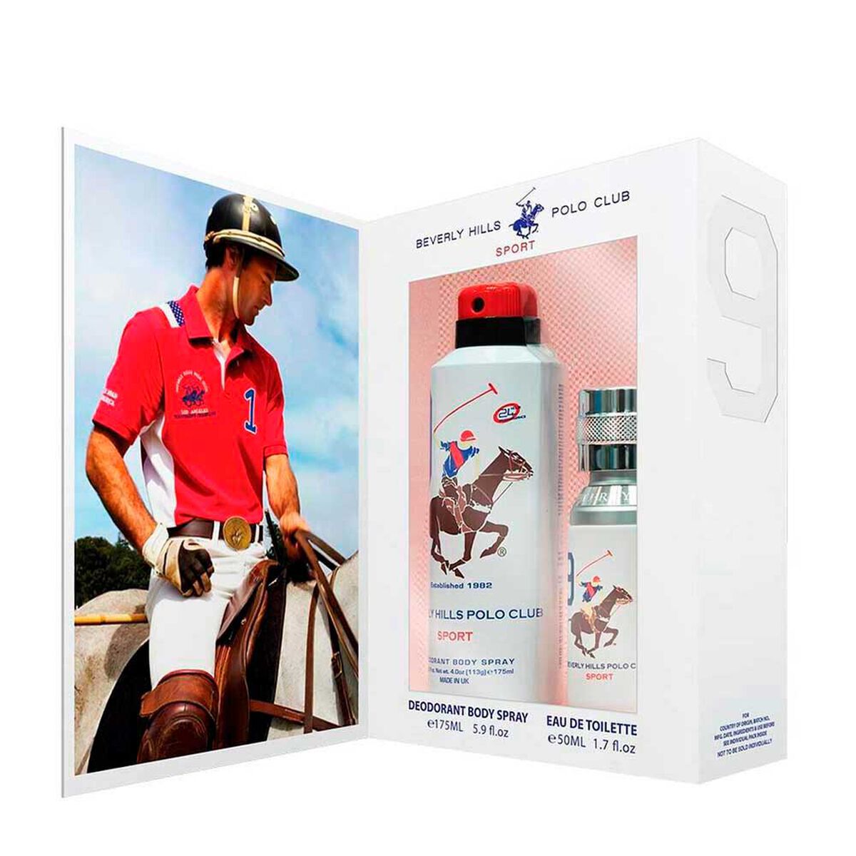 Set Polo Beverly Hills Sports Hombre Nine 50 ML + Desodorante