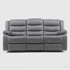 Juego de Living Reclinable Daniels Sof&aacute; 3 Cuerpos + 2 Bergers Roma Gris