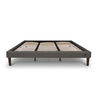 Cama Europea CIC King Curve Lux + Respaldo + 2 Veladores Monterrey
