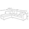 Sofá Seccional Izquierdo Latam Home Padua 3 Cuerpos Blanco