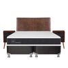 Box Spring CIC Base Dividida King New Ortopedic + Respaldo + 2 Veladores Baker