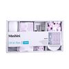 Set Cortina de Baño 6 Piezas Mashini Limarí Multicolor