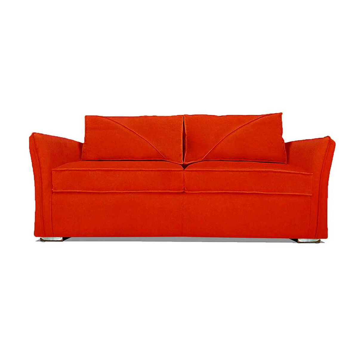 Sof&aacute; Elegant Detail Atlanta 3 Cuerpos Tela Rojo