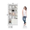 Closet Home Mobili Karla 2 Puertas 3 Cajones Blanco