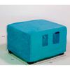 Pouf Cabsur Sorrento Felpa Turquesa