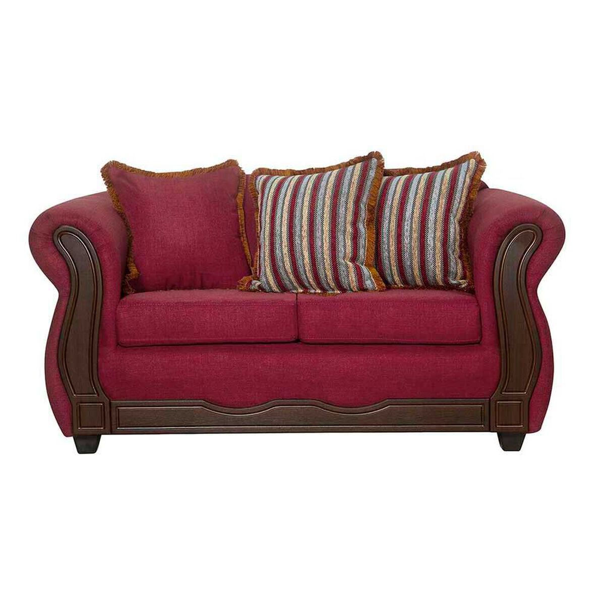 Sof&aacute; Black Factory Sofia 2 Cuerpos Burdeo