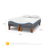 Cama Europea CIC Base Dividida King Alaska + Almohadas Viscoelásticas