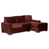 Sof&aacute; Seccional Derecho Latam Home Livorno 3 Cuerpos Chocolate