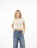 Polera Crop Manga Corta Mujer Icono