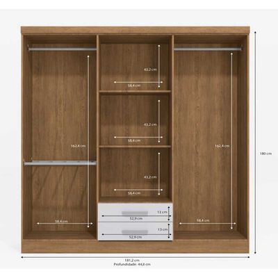 Imagen 2 del producto Clóset Yardas S446 6 Puertas 2 Cajones