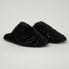 Pantufla Peluda Zigzag Brillos Mujer Zibel