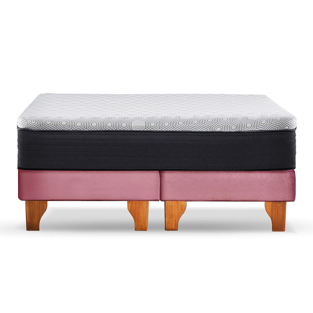 Cama Europea Latam Home 2 Plazas New Top BD Palo Rosa