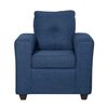Juego de Living Black Factory Ranger Sofá 3 Cuerpos + Dos Sillones 1 Cuerpo Azul