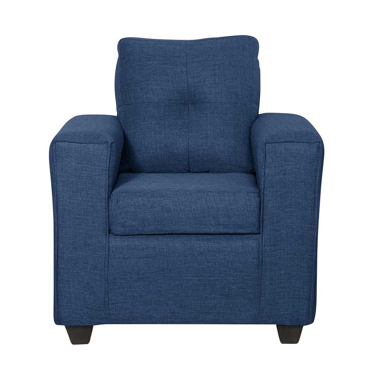 Juego de Living Black Factory Ranger Sofá 3 Cuerpos + Dos Sillones 1 Cuerpo Azul