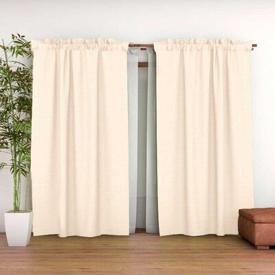 Imagen 1 del producto Combo Cortinas Doral Agatha 220 x 140 cm Crudo