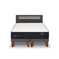 Cama Europea CIC Base Dividida 2 Plazas Premium + Respaldo Munich
