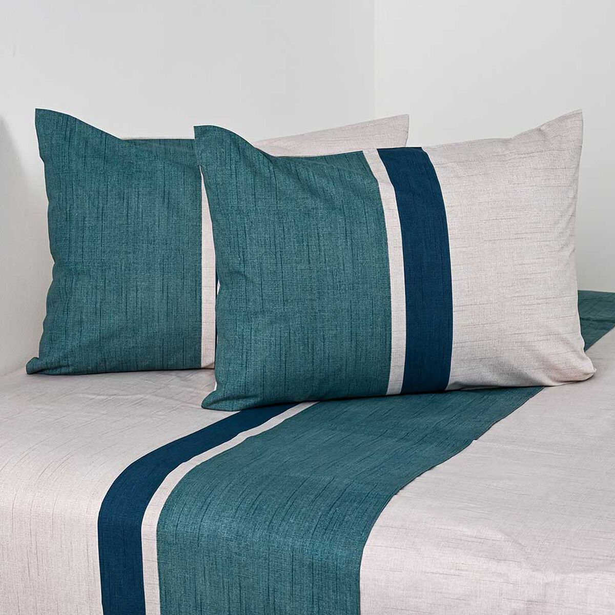 Juego de S&aacute;banas American Family King Campine 144 Hilos Verde