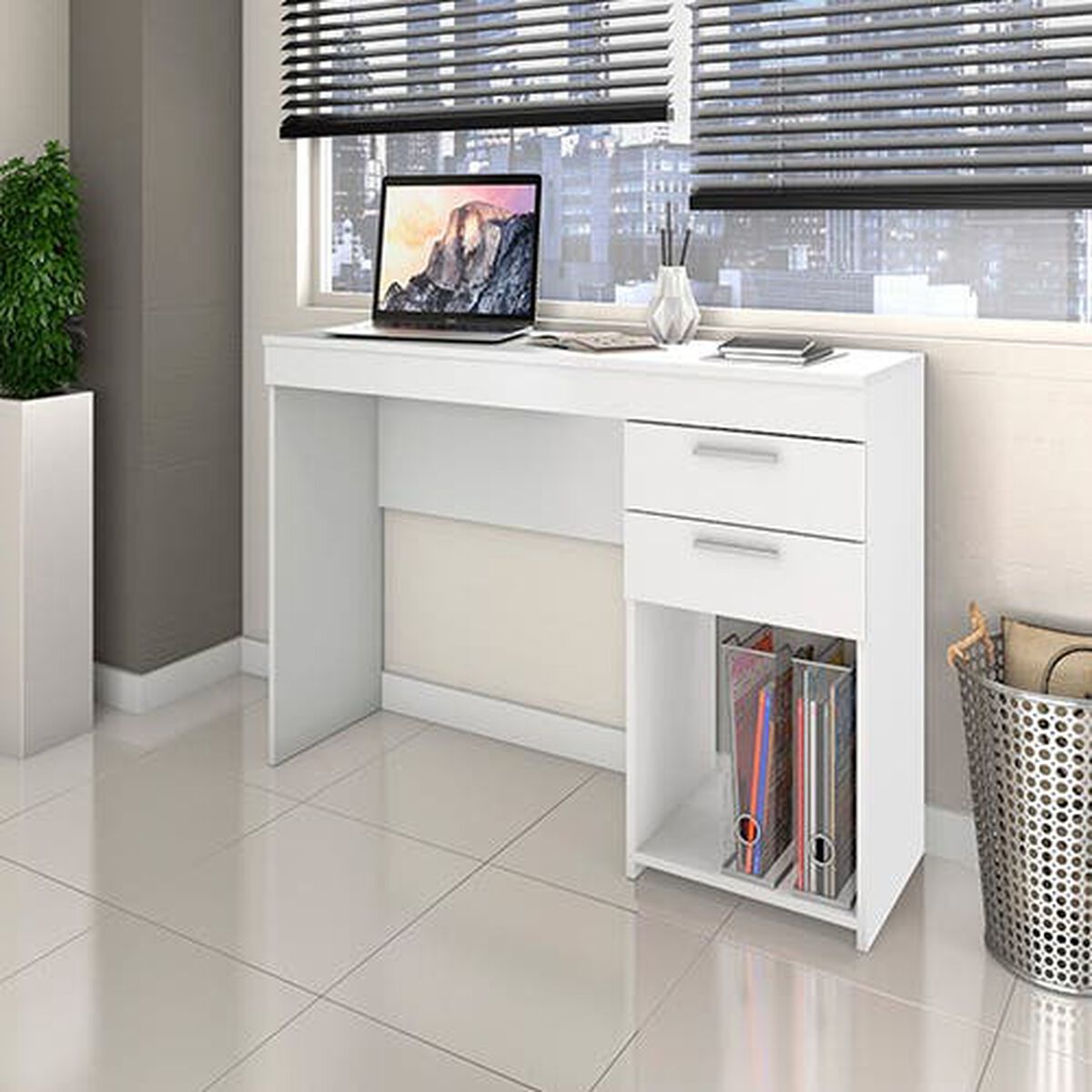 Escritorio Home Mobili Griego Blanco