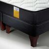 Cama Europea Drimkip 1,5 Plazas Plus Funcional + Respaldo Rombos